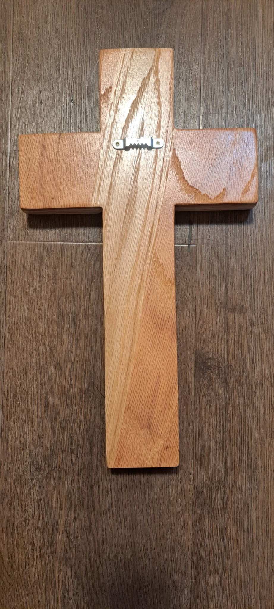 Handmade Oak Wall Cross | Interlocking Wood Cross | Christian Home Decor | Rustic Faith Gift | Baptism • Wedding • Housewarming